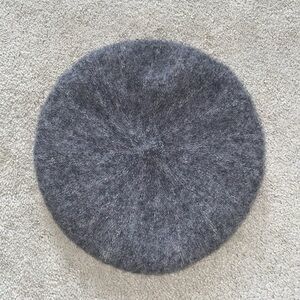 Halston Beret One Size Wool Blend Hat Gray One Size Women’s